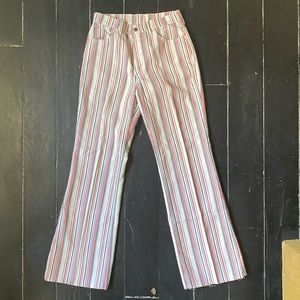 Levi’s 1960’s Vintage Red White Blue Striped Jeans